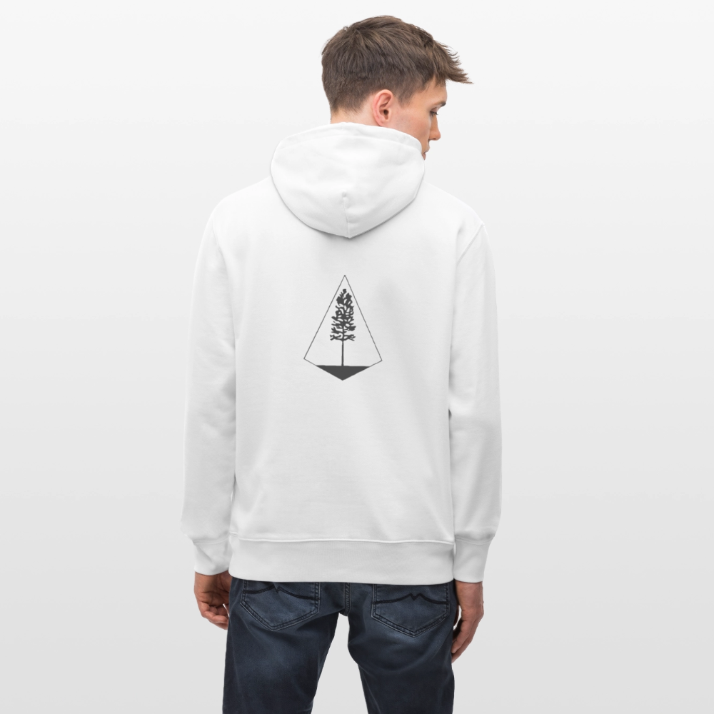 Unisex Bio-Hoodie - Nature Diamond - Weiß