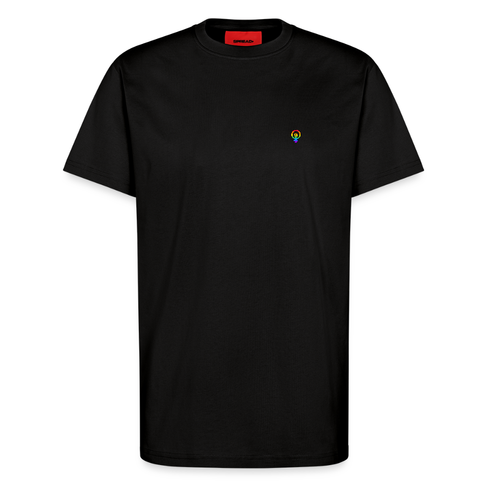 Organic Relaxed T-Shirt - feminism - SOLID BLACK