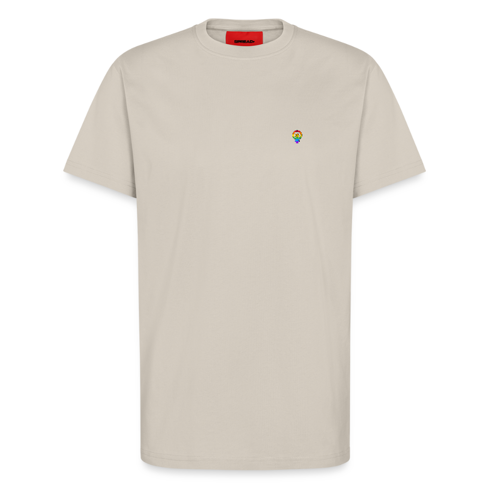 Organic Relaxed T-Shirt - feminism - WARM CLAY