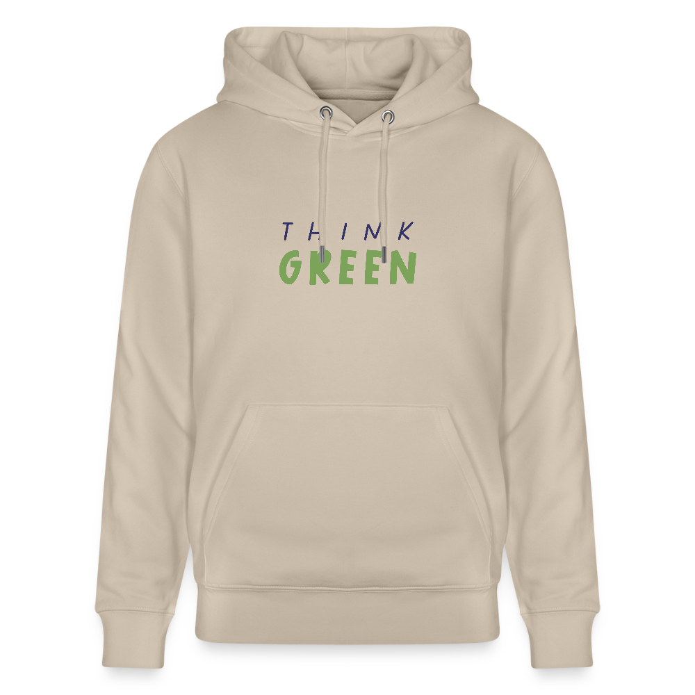Unisex Bio-Hoodie - think green - Beige