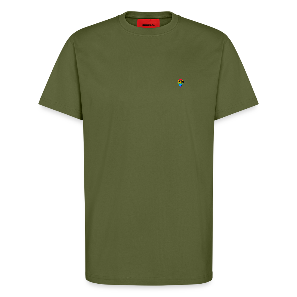 Organic Relaxed T-Shirt - feminism - MOSS GREEN