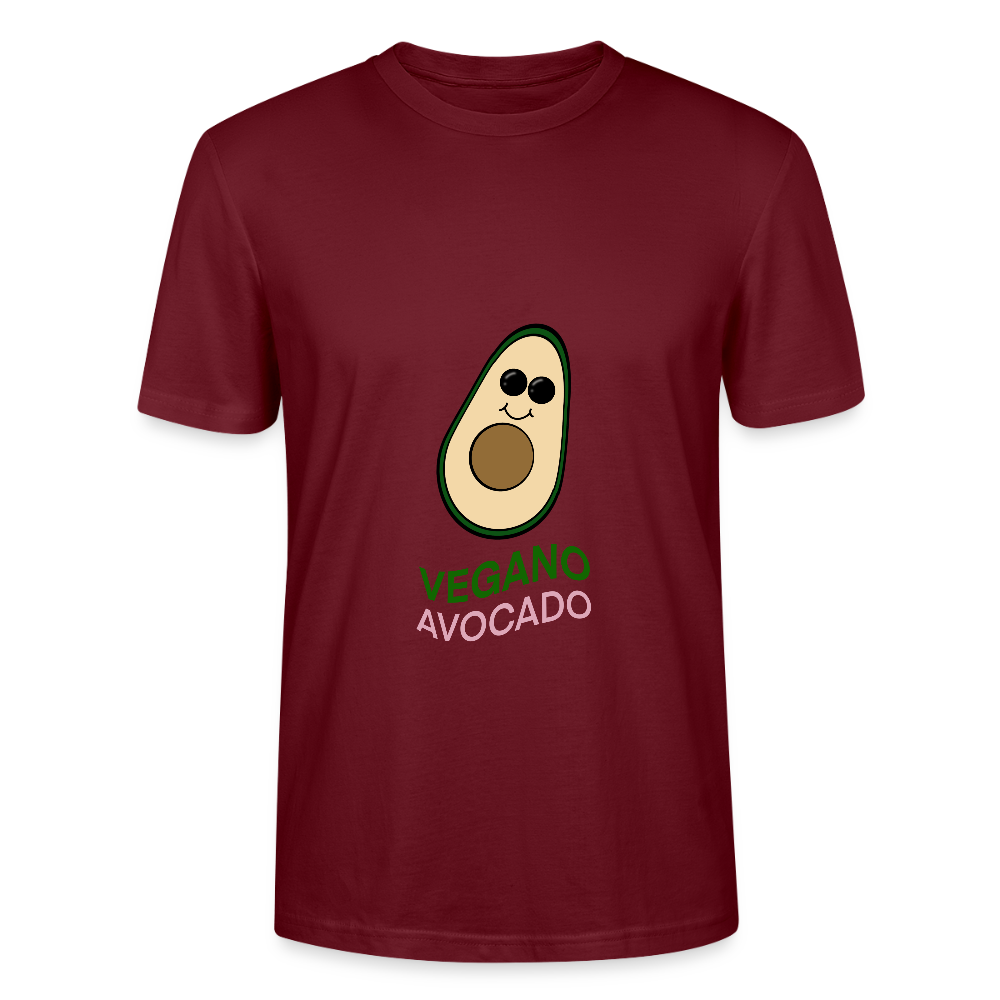 Unisex T-Shirt - Vegano Avocado - Burgunderrot