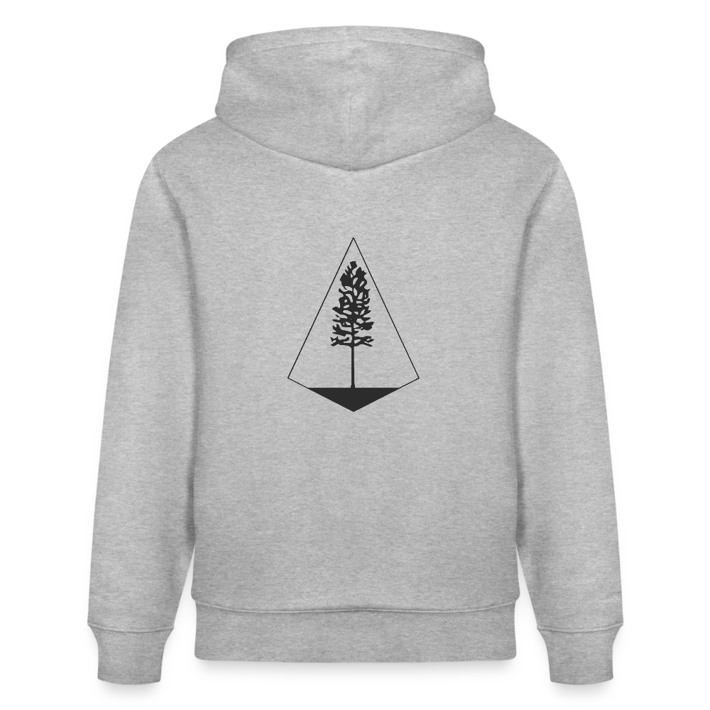 Unisex Bio-Hoodie - Nature Diamond - Grau meliert