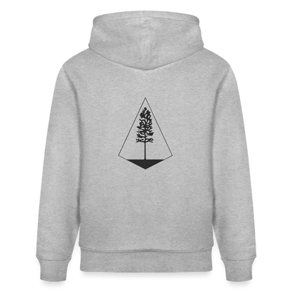 Unisex Bio-Hoodie - Nature Diamond - Grau meliert