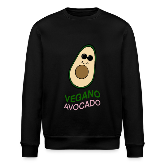 Unisex Bio-Sweatshirt - Vegano Avocado - Schwarz