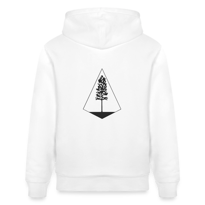 Unisex Bio-Hoodie - Nature Diamond - Weiß