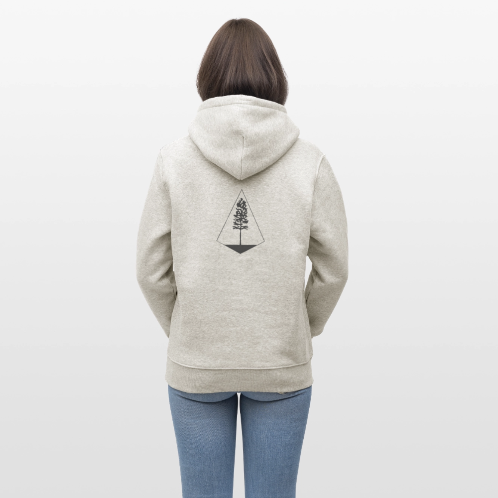 Unisex Bio-Hoodie - Nature Diamond - Beige meliert