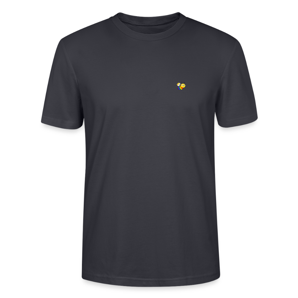 Unisex T-Shirt be(e) proud - Dunkles Graublau