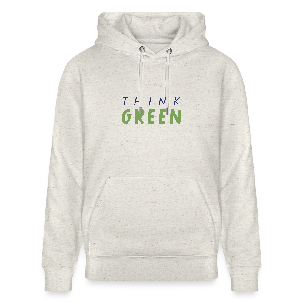 Unisex Bio-Hoodie - think green - Beige meliert