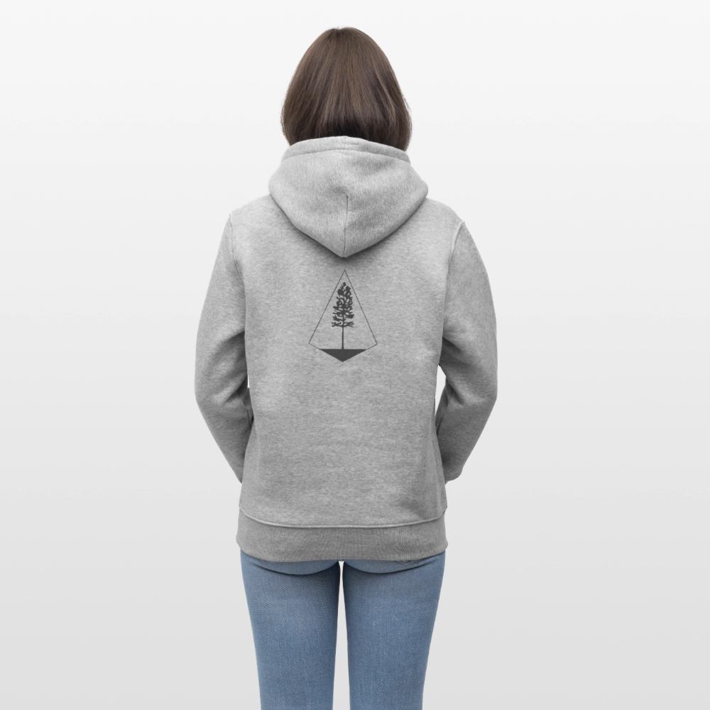 Unisex Bio-Hoodie - Nature Diamond - Grau meliert
