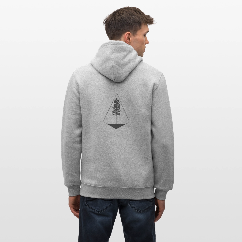 Unisex Bio-Hoodie - Nature Diamond - Grau meliert